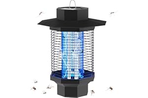 GCMACAU Lampara Antimosquitos Electrico, Mata Mosquitos Electrico 4200V 18W UV, Lampara Antimosquitos Interior Exterior, IPX4 Impermeable Eficazmente Mosquitos Moscas y Polilla