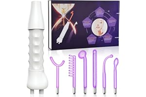 Hochfrequenzstab, iklestar Professionelle Hochfrequenz-Stab für Haarwuchs mit 6 Argon-Röhren, Hautpflege Schönheit Maschine für die Verwendung im Heimsalon