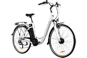 FOCIEL Bicicleta Electrica, 28'' Bici Electrica con Batería Extraíble de 36V 10.4Ah, Welocidad Máxima 25 km/h Bici Electrica, Shimano 7 Velocidad, Alcance hasta 35-90 km, Ebike Hombres Mujeres