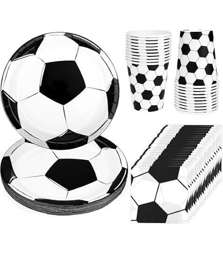 Kit Compleanno Juventus Per 8 Persone: 61 Pezzi Tra Piatti, Bicchieri, Tovaglioli, Palloncini, Tovaglia E Bandierine – Festa Bianconera Assicurata!