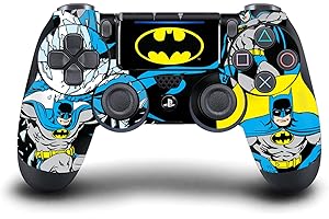 Head Case Designs Officially Licensed Batman DC Comics Classic Logos And Comic Book Vinyl Sticker Gaming Skin Decal Cover Compatible With Sony PlayStation 4 PS4 DualShock 4 Controller