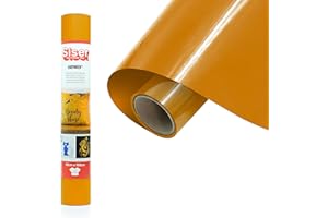 Siser® EasyWeed® Moutarde, 30cm x 1mt, Film thermocollant à transfert thermique pour personnaliser les textiles, loisirs créatifs, certifié VeganOk et Oeko-Tex Standard 100 classe I