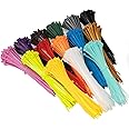 Armpow 1400 PCS 2.5x100mm Colored Zip Ties Multi-Purpose Self-Locking Nylon Cable Zip Ties 14 Colors Plastic Wire Ties Assortment for Home Office Garden Garage and Workshop