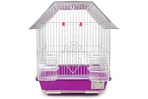 BPS BUENA PET SHOP BPS Birdcage Birdhouse Parakeet Canaries with Feeder Sprinkler Jumping Perches for Rest Random Color BPS-12003