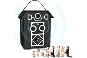 bubbacare Antiladridos para Perros, 50FT Automático Ahuyentador de Perros Ultrasónicos, 3 Modos Dispositivo Antiladridos Repelente Perros para Perros Grandes Medianos Pequeños Interiores Exteriores