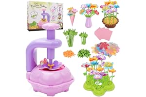 Gaethra Activité Manuelle Fille, Jouet Fleurs pour Enfant 3 4 5 6 7 8 9 10 Ans, Création Bouquet de Fleurs DIY, Cadeau Bricolage Créatif pour Fille 3 Ans+, Cadeaux de Noël