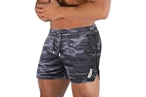 Superora Shorts Deportivos Hombre Pantalones Cortos Short de Ejercicio Deporte Secado Rápido de Malla con Cordón para Playa Correr Jogging Running al Aire Libre Ligero y