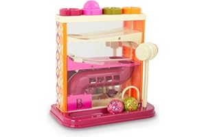 B. toys – Whacky Ball Learning Toy, Pounding Bench & Xylo-Pound Whale – Hammer & Balls, Shape Sorter & Musical Instrument – Developmental & Educational Toys for Toddlers – 12-24 Months+