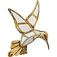 Kare Design Wall Decoration Hummingbird Mirror, Gold, Handmade, Room Decor, Decorative Home Accesoires for Livning Room, Bedroom, Hallway, Gift Idea, 32x27x4 cm (H/W/D)