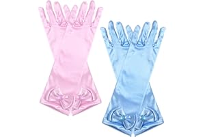 CHROMACRAFT 2 Paires De S À Nœud Pour Enfants, S Longs De Princesse, S D'Accessoires De Spectacle De Fête, S Simples De Couleur Unie, Accessoires De Mascarade
