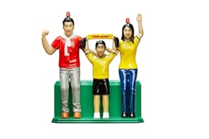 TIPP-KICK Figure da calcio per fan del gioco – Figure per il bordo laterale del campo da gioco con catture, tifo e battute premendo un pulsante