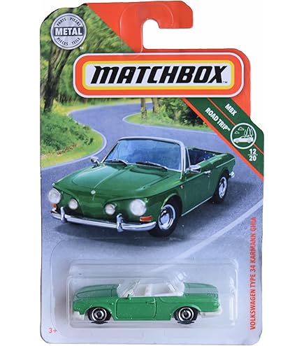 ホットウィール Volkswagen Karmann Ghia Matchbox 1962 Volkswagen Karmann Ghia, Orange: 1:64 Scale Hot