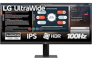 LG 29U511A Monitor UltraWide 21:9 29" IPS, WFHD (2560x1080), HDR10, 100Hz, sRGB 99%, HDMI, DisplayPort, Uscita Cuffie, Schermo Antiriflesso, Reader Mode, Flicker Safe, Nero