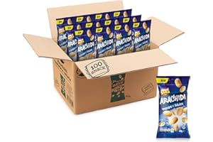APERI SNACK Aperisnack® - AP04.001.08 Arachidi Tostate e Salate Box 100pz in bustine monoporzione da 30g ideale come snack da portare con se