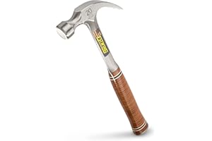 Estwing E20C Curved Claw Hammer - Leather Grip,Blue Finish,560g (20oz)