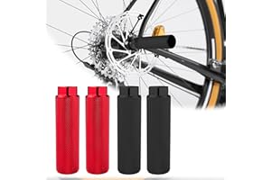 CMANLNYK 4 Pcs Bike Stunt Pegs - Aluminum Alloy Anti Slip Bike Pegs for 3/8" Axle, Suitable for BMX Stunt Pegs, Mountain Bikes Cycle Bicycle Accessories