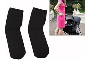 Cisixin 2 Pezzi Coprimaniglie Universale - Vagoni Elasticità Schermo Cover(Nero)