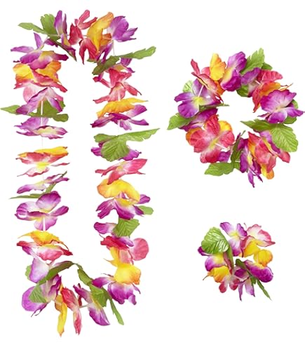 Aquarelafbeelding met Hawaïaanse bloemen · Creative Fabrica