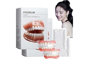 CYQFEI Smileasego Premium Dentures - Lumogaze Dentures, Silicone Reline Denture Set with Natural, Lifelike Appearance, Secure, Comfortable Fit, No Slipping, No Irritation-Enjoy a Radiant Confident Smile (2)