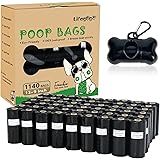 Sacchetti Cane Cacca 57 Rotoli 1140 Pezzi, Sacchetti Cane Cacca Biodegradabili, Inodore Sacchetti Cane, Forti Prova di Perdit