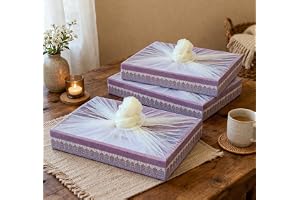 SATYAM KRAFT 3 Pcs Multipurpose Decorative Folding Gift Box, Gift hampers | Paper Gift Hamper Boxes for wedding Return Gifts, Sweets, DIY Craft | Rectangular Cardboard Tray with Net (Maroon)