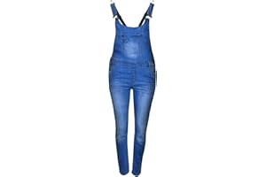 A2Z 4 Kids® Salopette en jean stretch pour filles de 7, 8, 9, 10, 11, 12, 13 ans