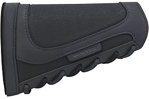 Tas Trost Leather Cheek Rest with Canvas Piston Sleeve, Cartridge Holder and Shock Absorber .308 .30-30 .22LR 12GA