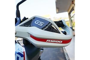labelbike - Pegatinas 3D Resina guardamanos compatibles con BMW R 1200 GS 2013-2018 (Gris-Rojo)