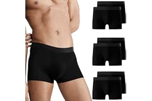 Falechay Boxershorts Herren 6er Pack Unterhosen Männer Ohne Kratzenden Zettel Sportunterhosen für Herren UnterwäSche Boxer Baumwolle(Gr. S - 3XL)