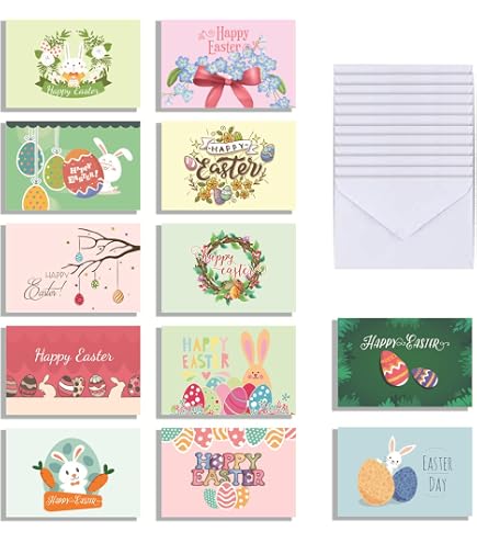 Biglietto Di Auguri Pasquale Con Coniglietto | Cartolina Con Busta Per Regali In Denaro | Perleberg Di Qualità