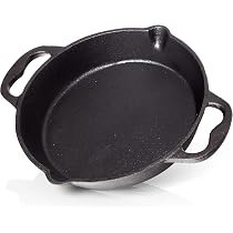 Padella In Ghisa Per Grigliare - Bistecchiera Ø35cm Con Scanalature, Per Fuoco E Piano Cottura - Foto 3
