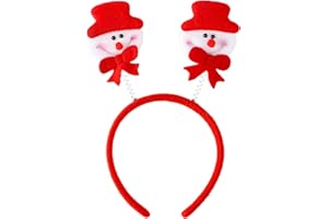 Komonee Christmas Headbands Antlers - Cute Xmas Dress Up Ears Head Decoration, One Size Accessory for Men Women Adult Kids, Perfect Holiday Costume Party Costume