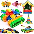 FunBlast Bullet Building Blocks Toy For Kids,Diy Blocks For Kids Puzzle Games For Kids,Block Game For Kids,Diy Toys For Children Educational & Learning Toy For Kids (130+Pcs),Multi