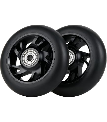 Roues Arrière Razor Pour Crazy Cart Shift Et XL - 76x30mm Uréthane Blanc - Paire Avec Roulements ABEC 5