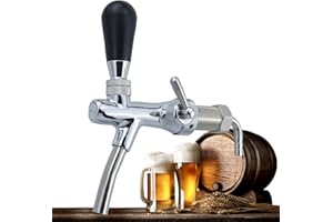 Aiyomi G5/8 Adjustable Beer Tap Adjustable Beer Tap Chrome Beer Tap for Home Beer Bar Restaurants