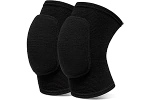 Ceeyoll Sportknäskydd, unisex elastiska knäskydd, sport elastiskt knäskydd svart förtjockad svamp knäskydd volleyboll, för da