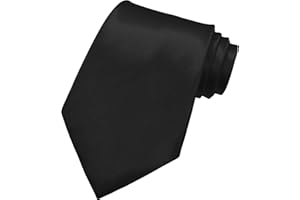 AHLPO Elegante Krawatte für Herren Satin 8 cm, Herren Krawatten, Klassische Schlips Herren für Hochzeit, Büro, Party und Festliche Veranstaltungen - Einfarbig in Verschiedenen Farben Tie