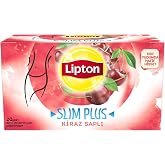 Lipton Slim Plus Kirazlı Bitki Meyve &Ccedil;ayı, 20'li