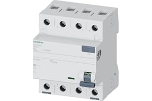 SIEMENS - Disjoncteur différentiel, 4 Pôles, TYPE A, 63 A, 30 mA