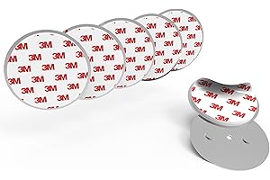 RABENBURG 5 x Supporto per rilevatore di fumo - Pastiglie magnetiche autoadesive - Pastiglie adesive 3M con fissaggio magnetico - Magneti forti - Supporto per rilevatori di incendio, rilevatori di gas