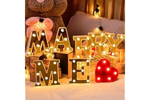 ESENLONG 7 pz Led Light Up Lettera, MARRY ME Segno Luci per Romantico Casa Matrimonio Proposta di Fidanzamento Festa di Compleanno Decorazioni Confessione