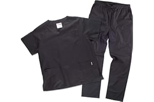 Teamwork Workteam Uniforme sanitario o Conjunto Sanitario, con elástico y cordón en la cintura, Casaca y Pantalon Unisex