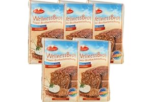 ‎MIGASE Wellnessbrot Brotbackmischung von Frießinger Mühle, 5x500g, für den Backofen, Holzofen oder Brotbackautomaten.