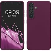kwmobile Case for Samsung Galaxy S24 - Ultra-thin TPU and Silicone Case - Shockproof Cover with Raised Edges - Suitable for W