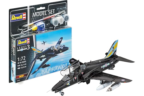 Revell Model Set - 64970 - Maquette d'avion - Bae Hawk T.1 - avec Accessoires - Néchelle 1/72 - Niveau 3/5