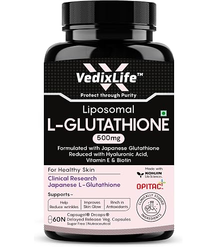 l glutathione glowsik Capsules for Skin Health with Vitamin C & E, L- Glutathione, Grape Seed and Alpha Lipoic Acid for Support Skin Health- 60 Capsules Pack of 2 Health & Personal ingredient-tmg