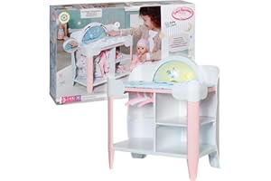 Baby Annabell, Puppen Wickeltisch, Baby Annabell Day&Night Wickeltisch mit drehbaren Rad in Tag- und Nachtmodus, Licht- und S
