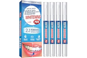 ZACURATE Teeth-Whitening-Pen, 4PCS Teeth-Whitening-Kits, Effective & Fast-Acting Teeth Whitening Gel, Easy to Use