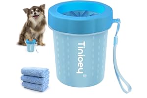 Tinioey Dog Paw Cleaner for Dogs, Dog Paw Washer Small Breed Pet Paw Cleaner Muddy Paw Cleaner, Dog Foot Washer Paw Scrubber Paw Plunger Paw Buddy