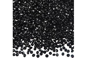 TOAOB 5 000 st svarta akryldiamanter ädelstenar spridning strass 4,5 mm